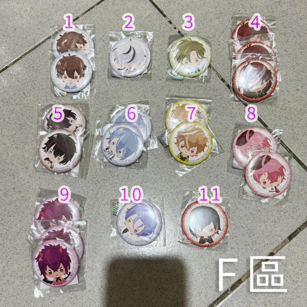 新世界狂歡 一番賞 官方 花花賞 立牌吊飾徽章色紙乳首杯墊 安利美特 特典 安咖 伊得玖夜崑西奧利文八雲布儡艾斯特 周邊-細節圖7