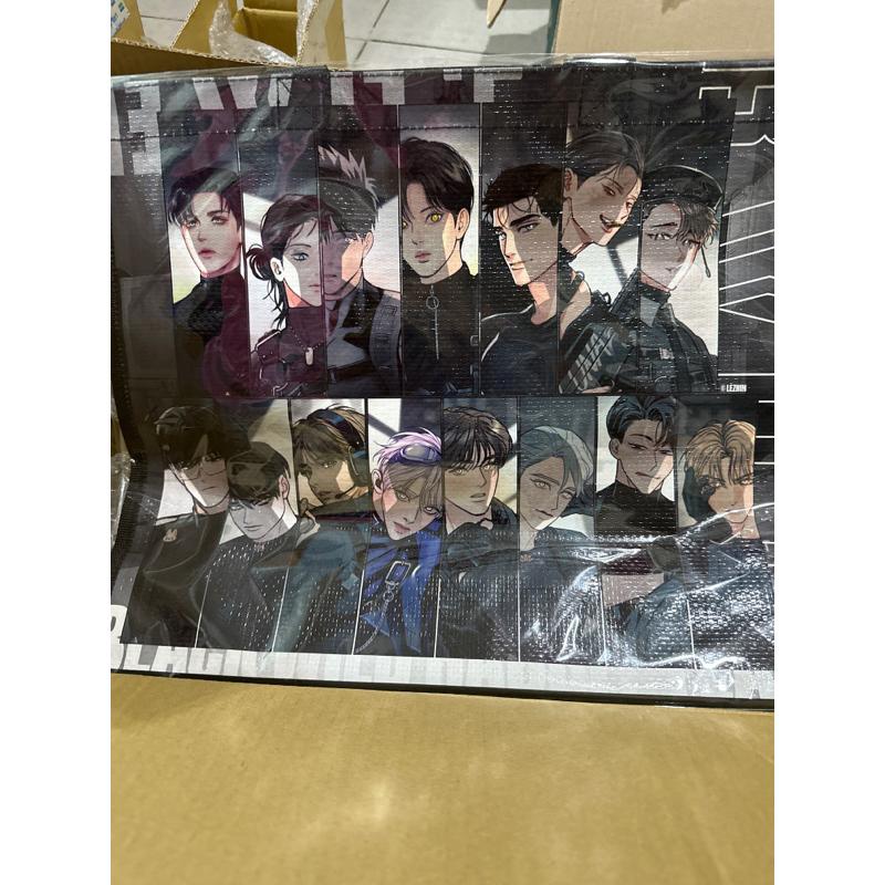 現貨 Bomtoon Lezhin 來真 快閃 黑兔曆 童話年曆 內頁 薔薇與香檳 鬼胎 鬼怪 購物袋 T桖 L型資料夾-細節圖4