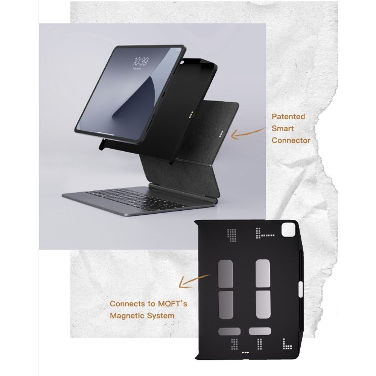 【MOFT】  iPad12.9吋磁吸平板保護殼 支架配件及巧控鍵盤 黑色 | 趣買購物旅遊生活館-細節圖5