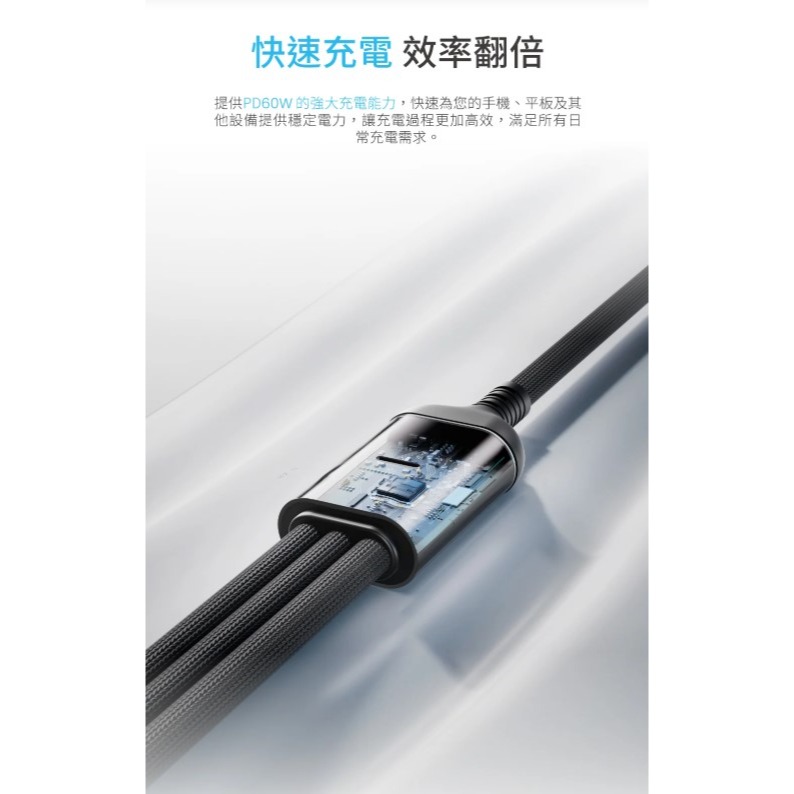 【MOZTECH】 五合一多功能傳輸充電線 200cm | 趣買購物-細節圖5