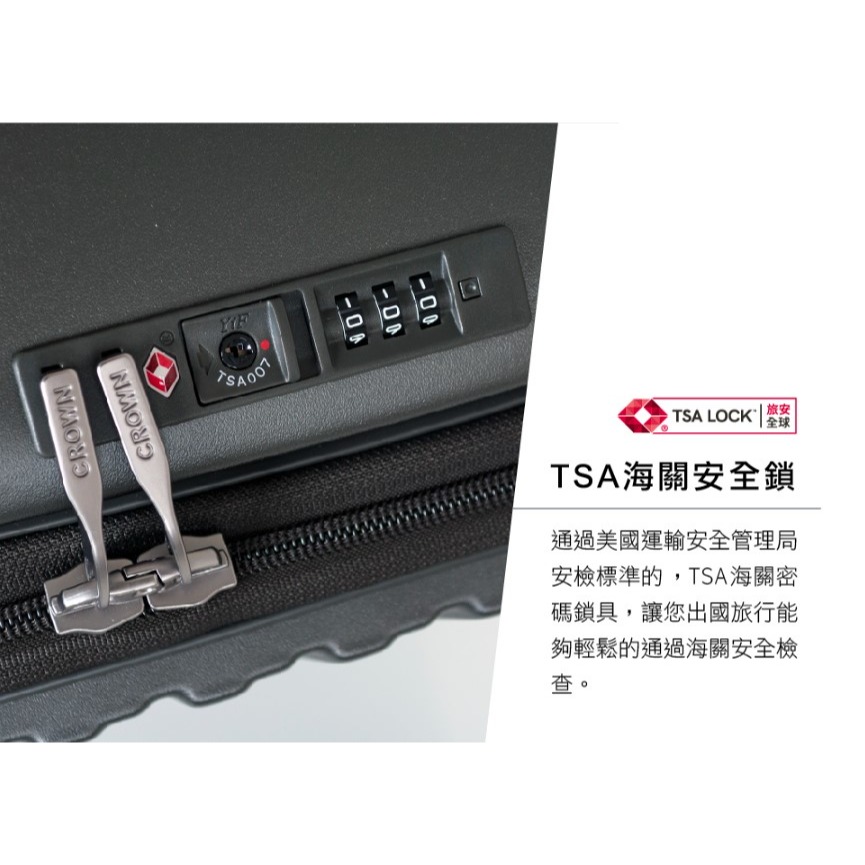 【CROWN BOXY旅行箱】28吋上掀式框架胖胖箱 蜜桃粉橘｜趣買購物旅遊生活館-細節圖4