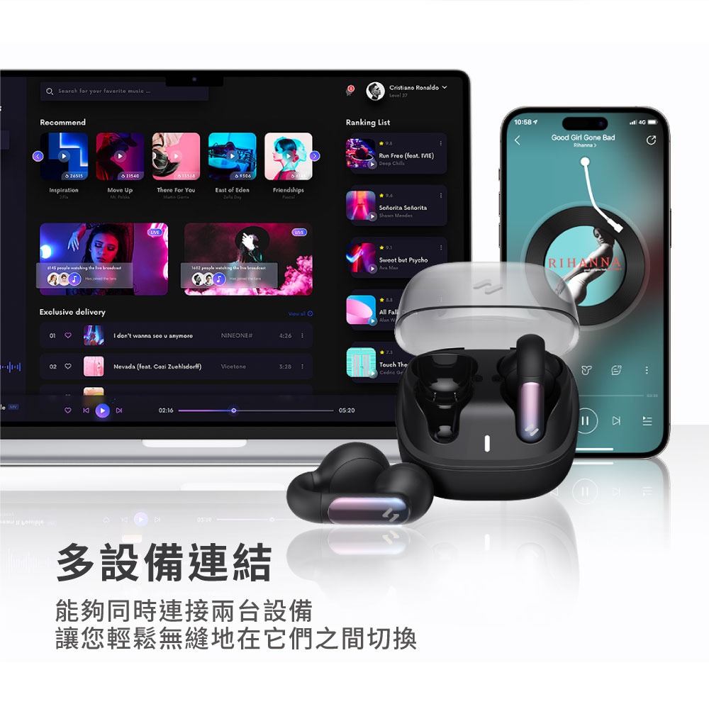 【HAVIT 海威特】開放式記憶耳夾無線藍芽耳機 - 雲霧白 | 趣買購物旅遊生活館-細節圖9