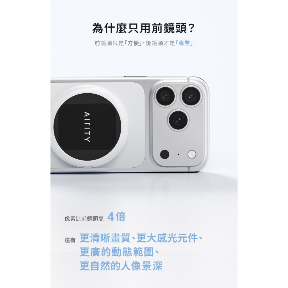 【AIRITY】 磁吸自拍螢幕 3C產品周邊 支援哀鳳 | 趣買購物-細節圖2