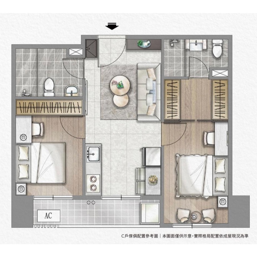 室內設計CAD彩色平面圖 後期處理 //CAD彩平圖PS製作//戶型優化//3D效果圖//傢配圖//家配圖//代渲染圖-細節圖3