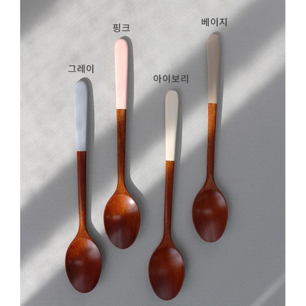 韓國 ACACIA木製餐具四件組 (湯匙2+筷子2)-細節圖2