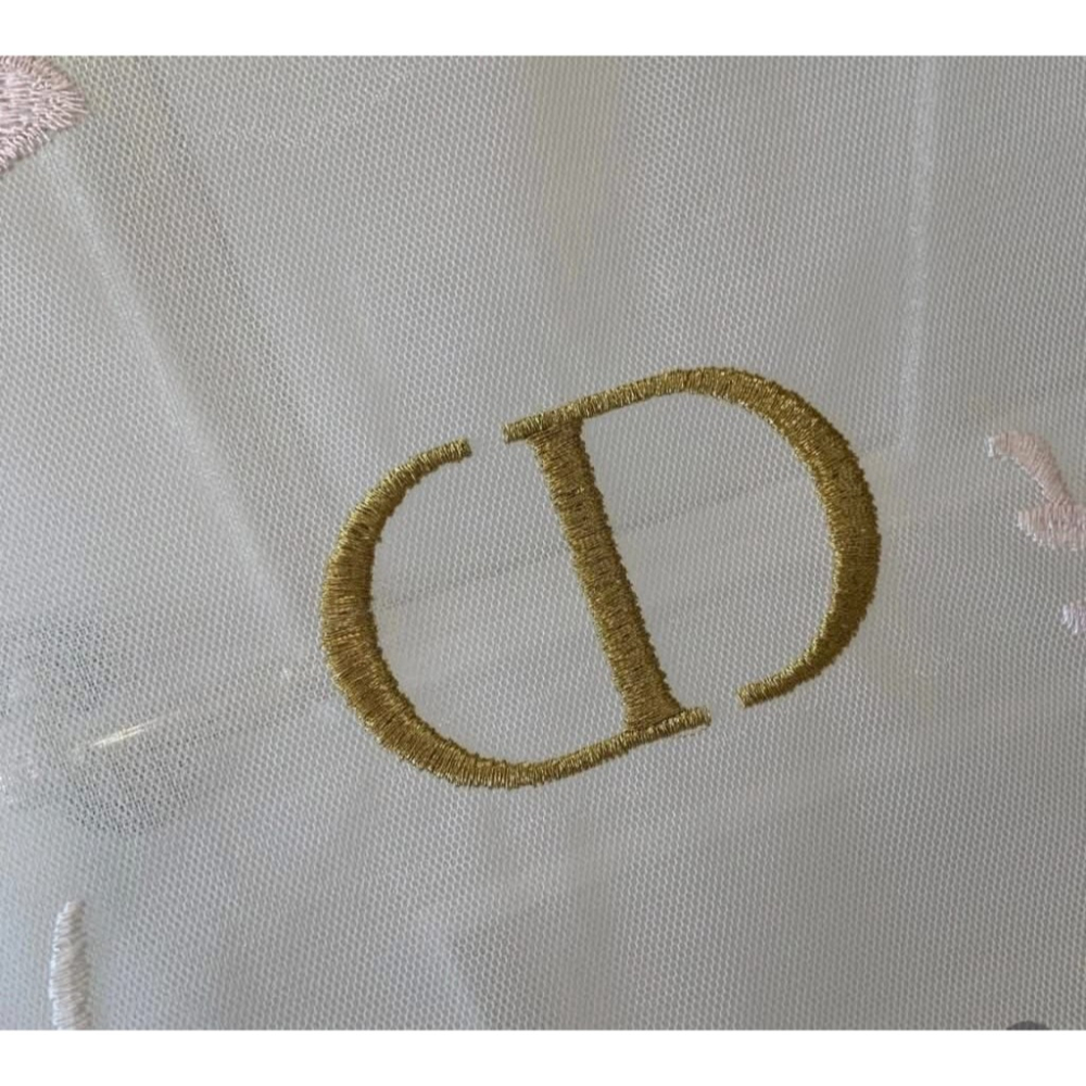 DIOR 蝴蝶刺繡網紗托特包-細節圖5