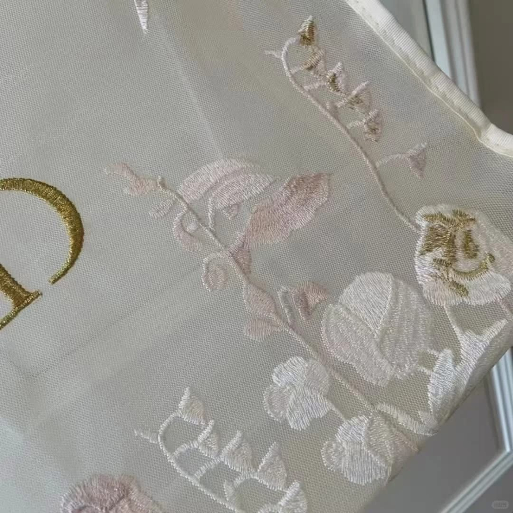DIOR 蝴蝶刺繡網紗托特包-細節圖6