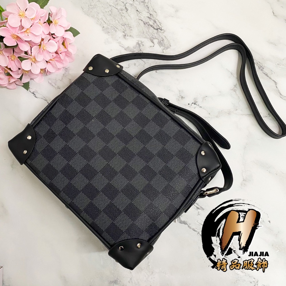 H精品服飾💎義大利🇮🇹PAGANI DESIGN  棋盤格 方型箱包/肩背包✅現貨秒發-細節圖3