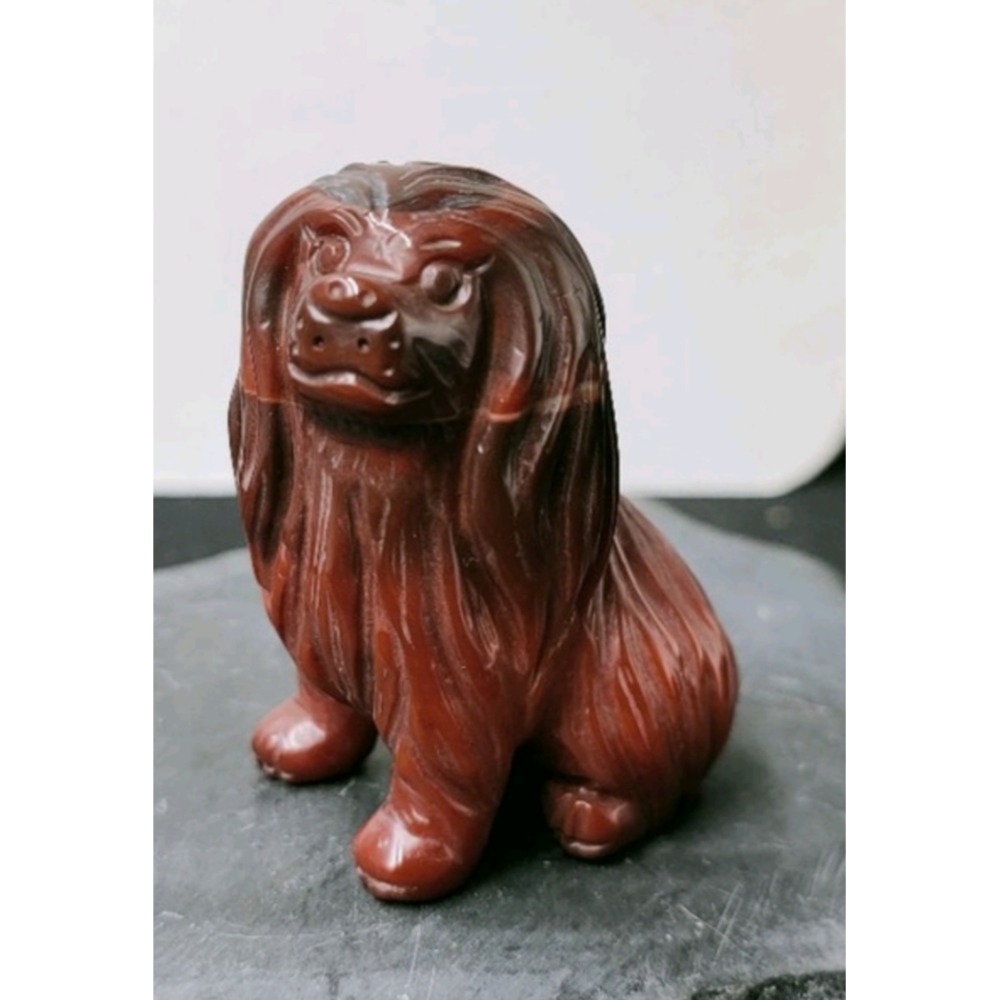 50年老店 狗來富立體雕栩栩如生 虎馬之三合 兔之六合 天然紅瑪瑙美麗紋路 特價999 招財避邪吉祥物 財位擺飾把玩皆宜-細節圖5