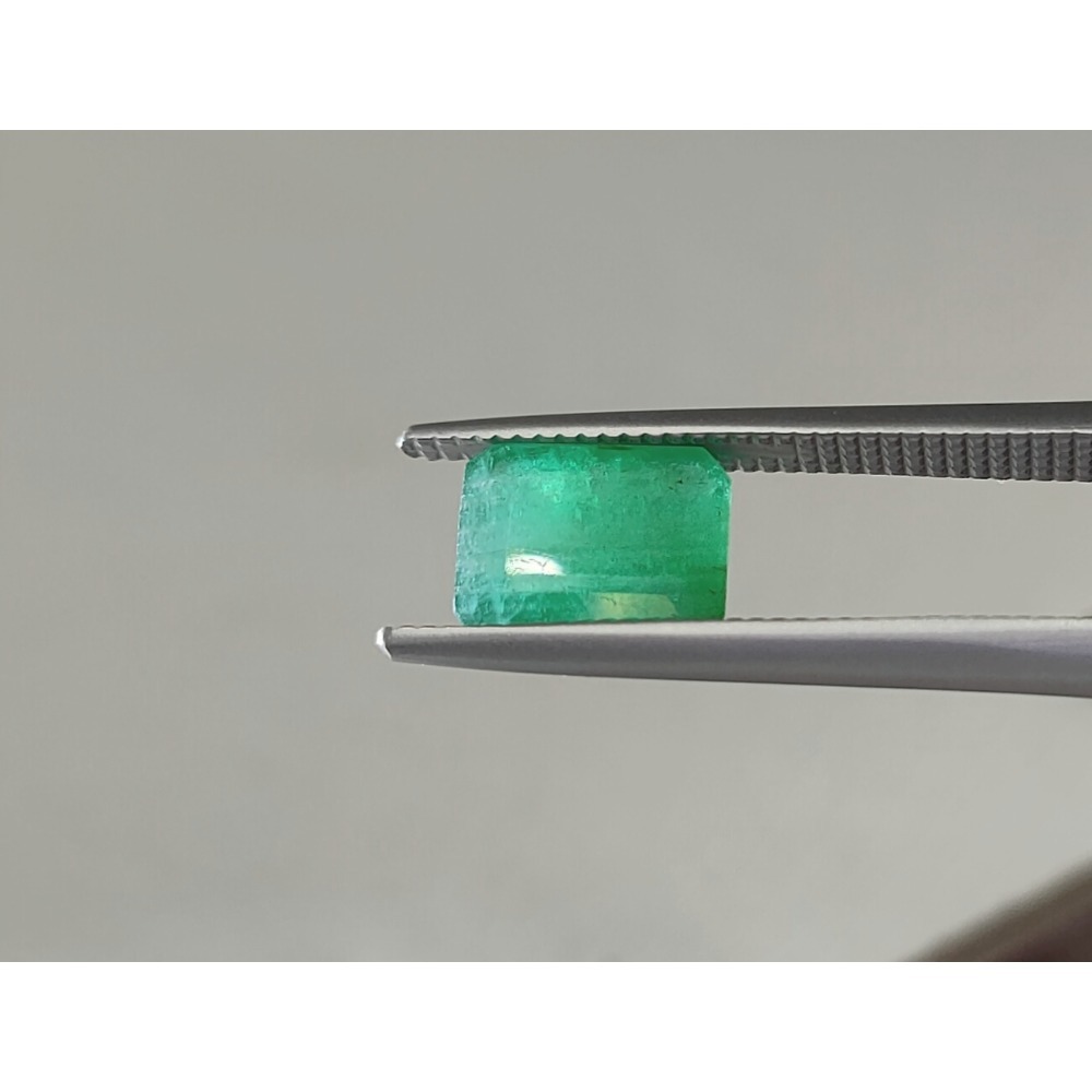 50年老店 尚比亞祖母綠emerald1.37克拉長方形裸石 浸油微處理附證 半透火光閃爍 五月誕生石 特價4900-細節圖6