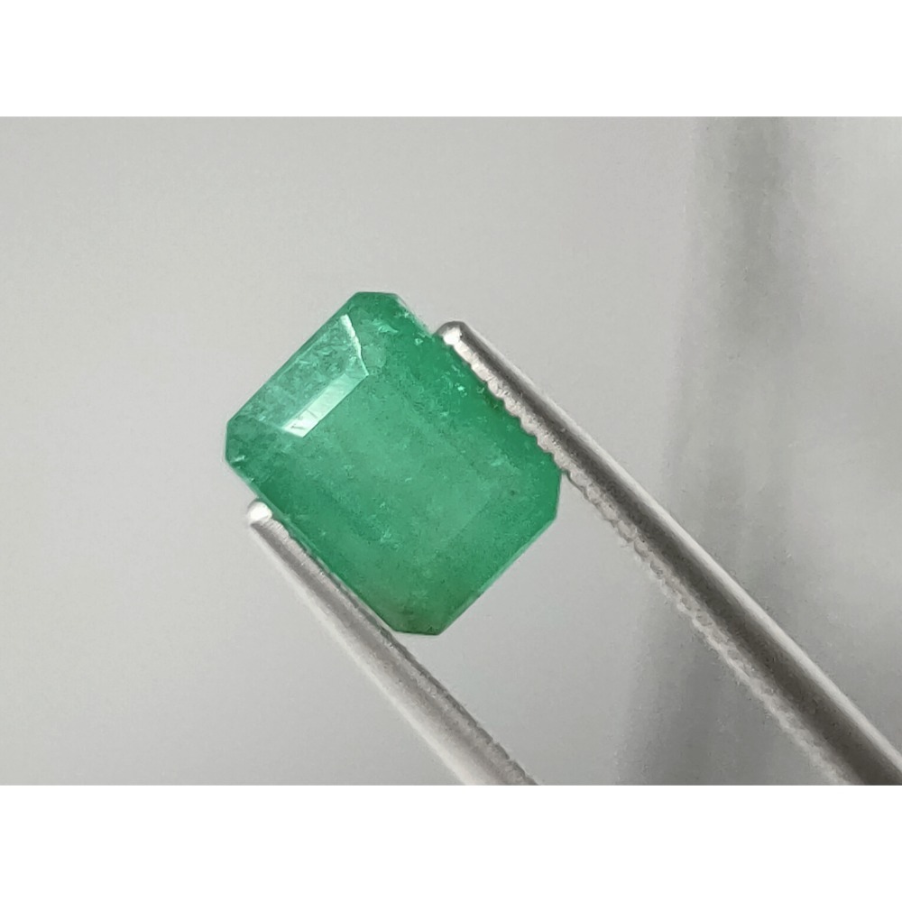 50年老店 尚比亞祖母綠emerald1.37克拉長方形裸石 浸油微處理附證 半透火光閃爍 五月誕生石 特價4900-細節圖8