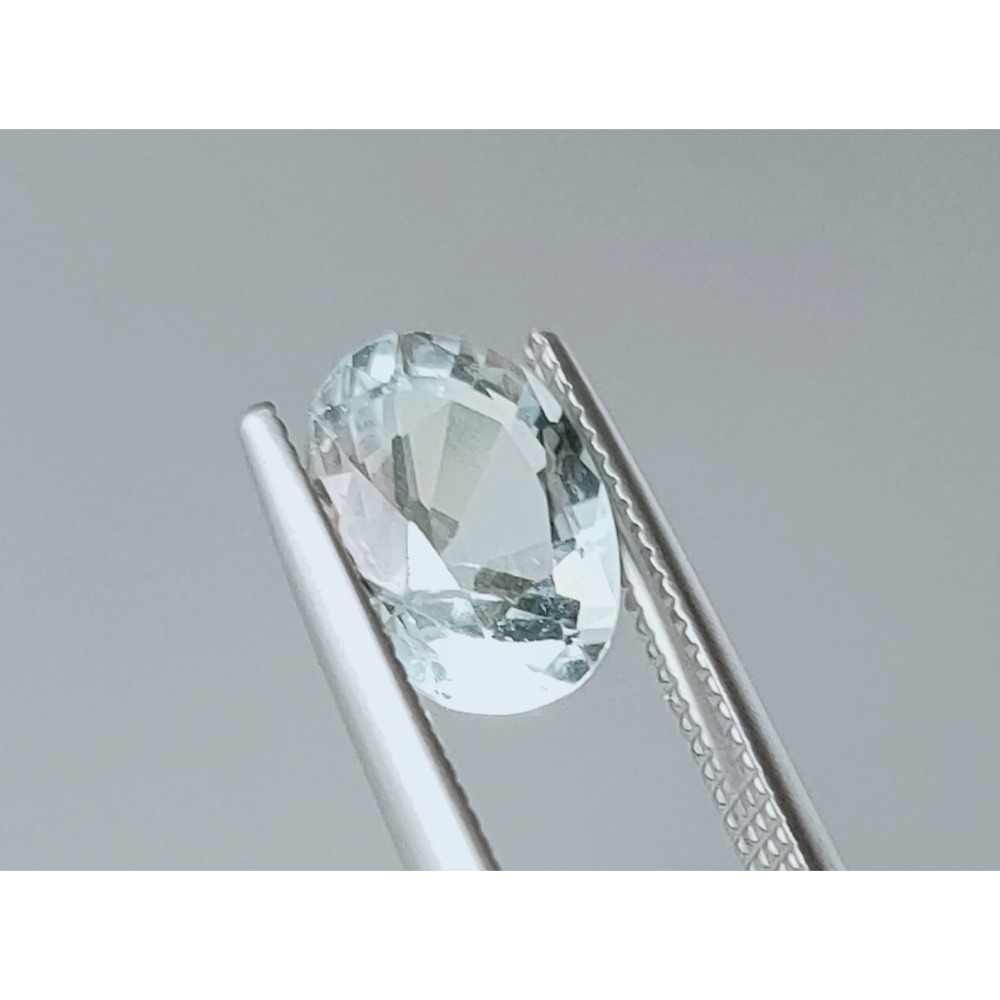50年老店 非洲綠柱石Beryl1.47克拉裸石 無燒無優化附證 純淨清透完美切工 三月生日石 特價2200-細節圖2