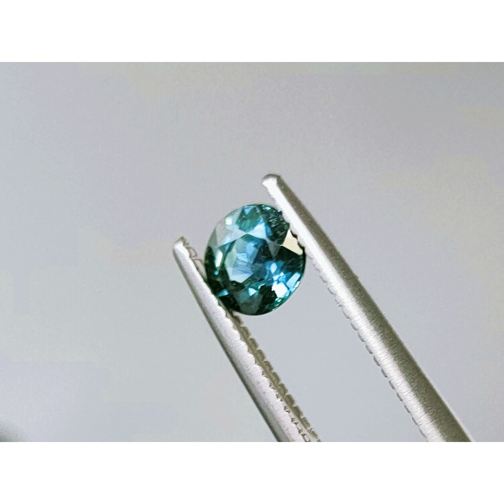 50年老店 斯里蘭卡藍寶石 sapphire0.54克拉圓形裸石 無燒無優化附證 乾淨清透火光佳 九月生日石特價2880-細節圖3