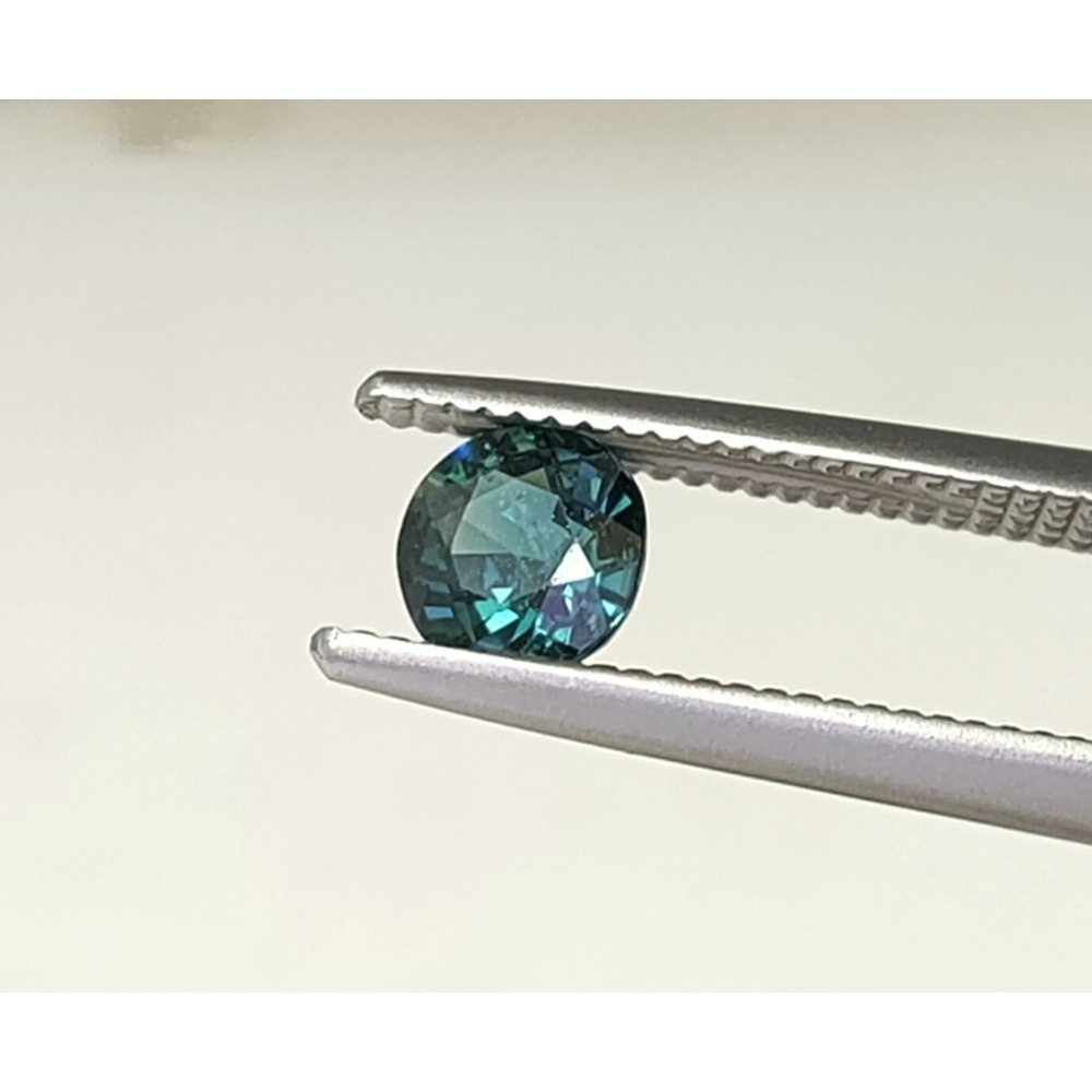 50年老店 斯里蘭卡藍寶石 sapphire0.54克拉圓形裸石 無燒無優化附證 乾淨清透火光佳 九月生日石特價2880-細節圖5