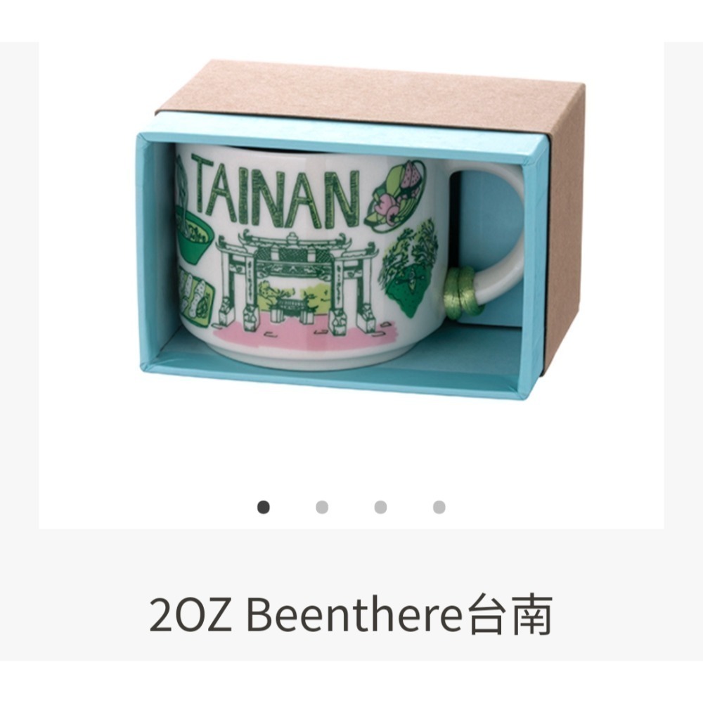 星巴克城市杯，星巴克台灣杯，星巴克台南杯，星巴克Beenthere台南，星巴克2OZ Beenthere台南杯-規格圖1