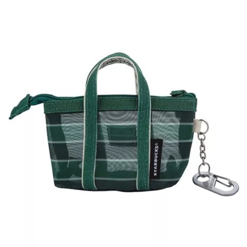 星巴克台南文創，星巴克黑色條紋網布手提袋，星巴克星復古條紋網布手提袋，星巴克提袋，星巴克零錢包，星巴克咖啡渣杯墊-規格圖2