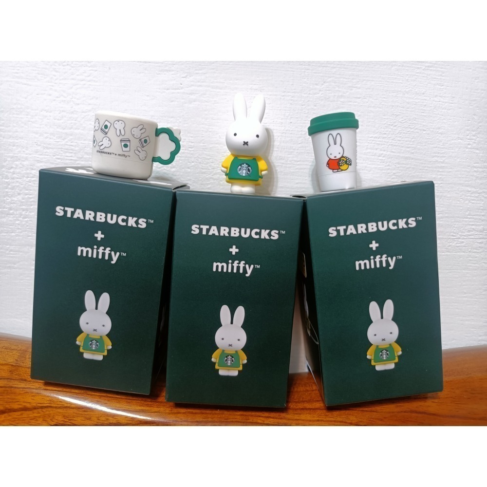 星巴克miffy聯名，星巴克米菲兔聯名，miffy杯緣子，星巴克米菲兔杯緣子，星巴克杯緣子-細節圖2