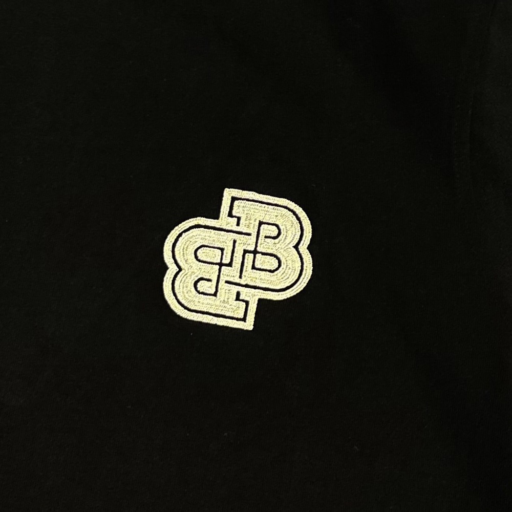 🔥現貨🔥 BOSS 刺繡雙B Logo 黑色短袖-細節圖4