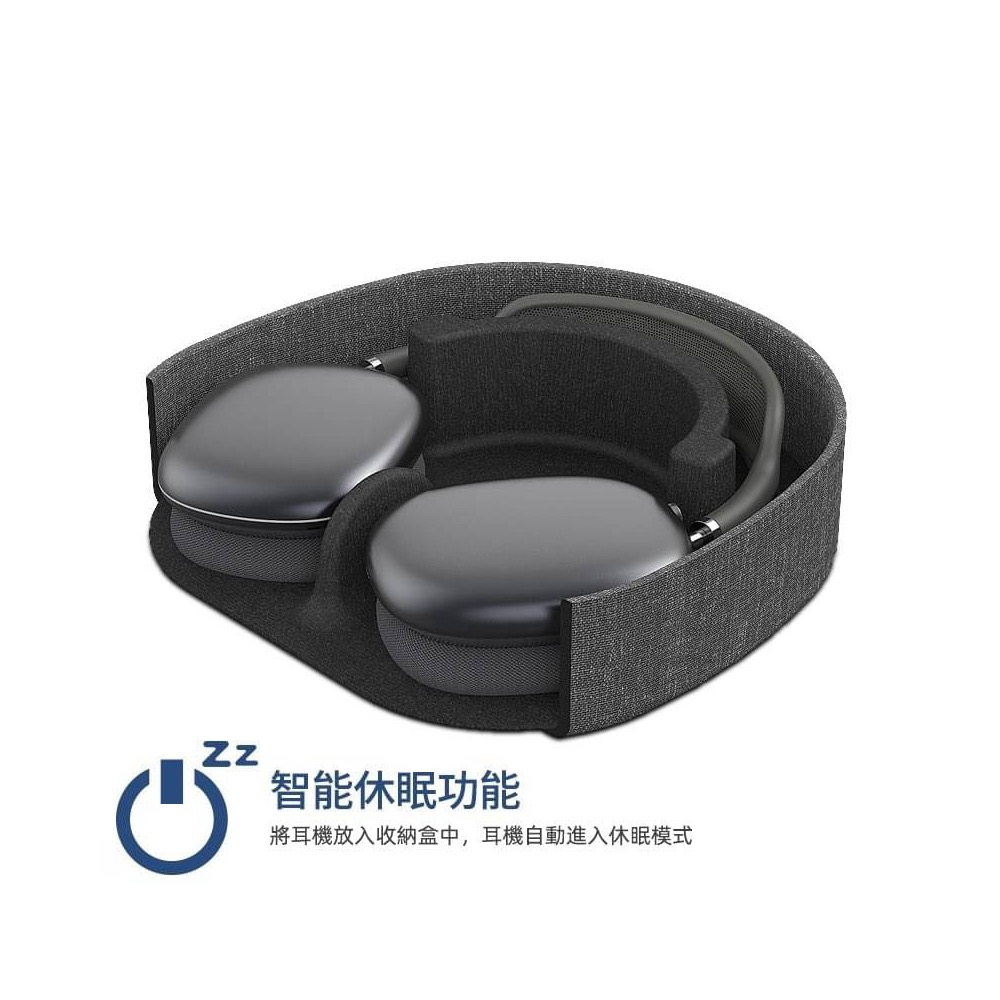 WiWU Smart Case 收納包 智能 休眠 防潑水 隨身 外出 耳機 包 適 AirPods max-細節圖5