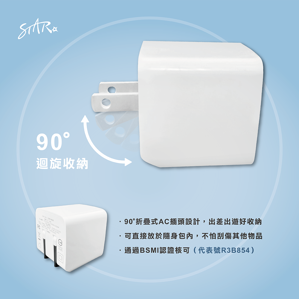 TC 20W 雙孔 PD QC 3.0 type C A 電源供應器 充電頭 充電器 適 iphone 14 15-細節圖6