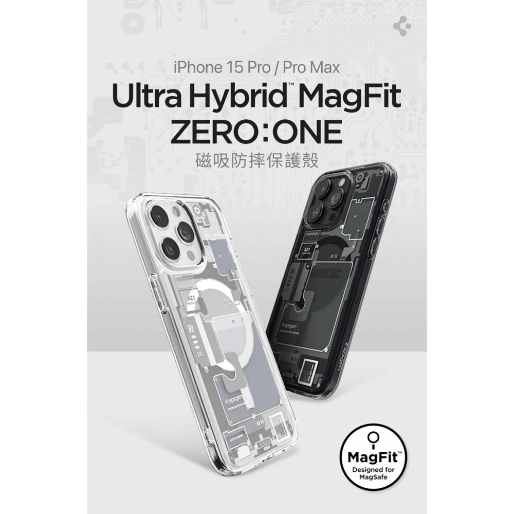 SGP Spigen 透視結構 支援 Magsafe 防摔殼 手機殼 保護殼 適用 iPhone 15 Pro Max-細節圖3