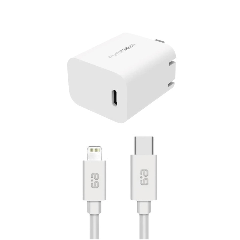 Puregear 普格爾 20W 快充頭 充電線 充電器 充電頭 適用 iPhone 15 Plus Pro Max-細節圖2