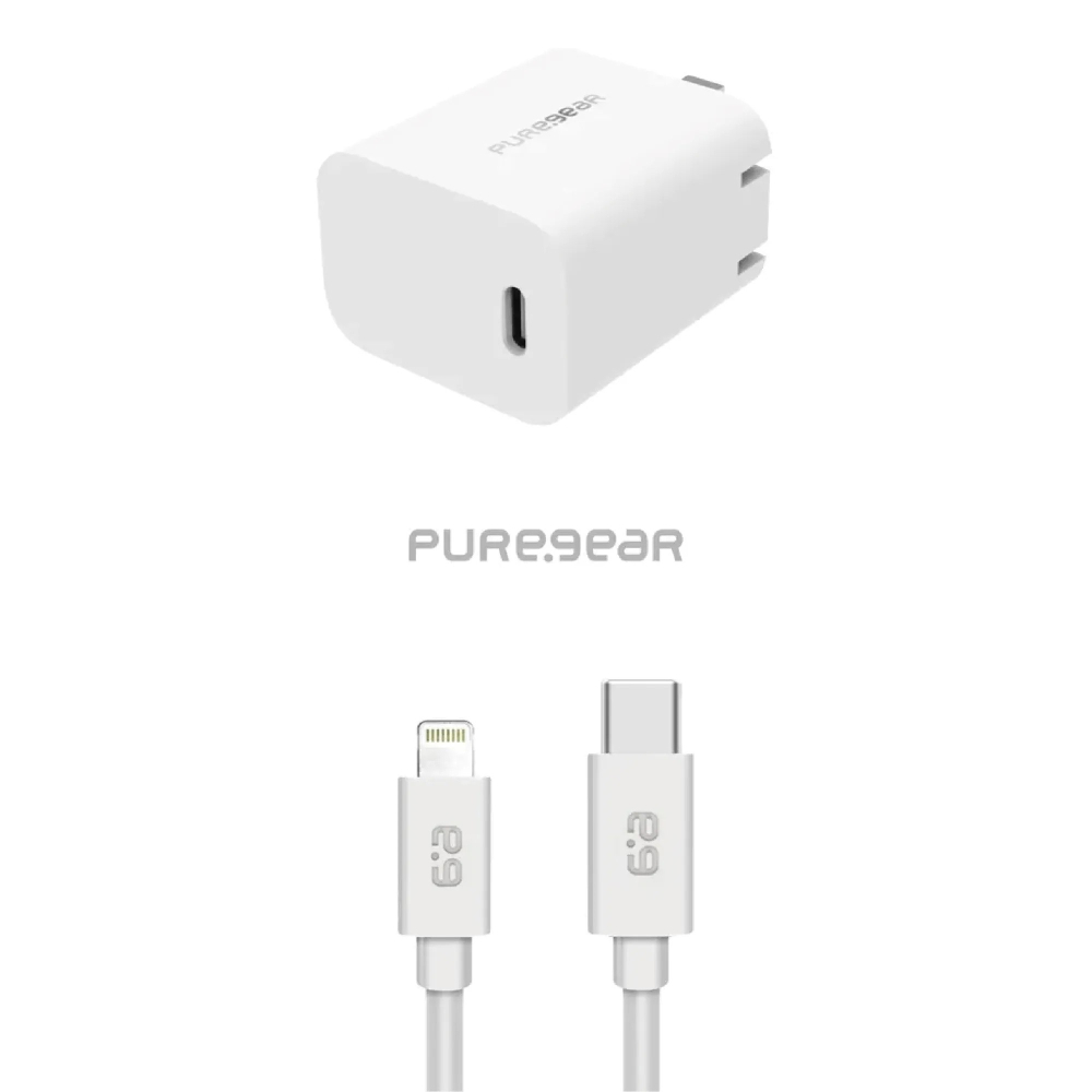 Puregear 普格爾 20W 快充頭 充電線 充電器 充電頭 適用 iPhone 15 Plus Pro Max-細節圖4