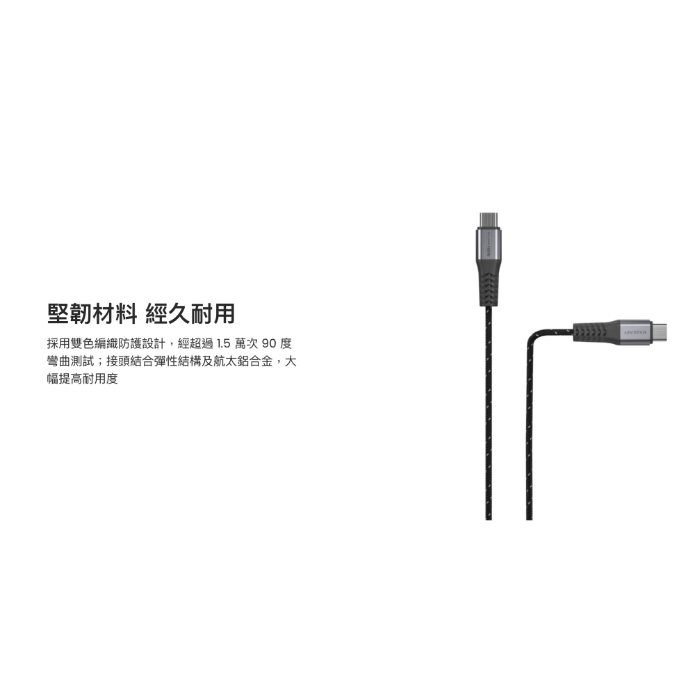 SwitchEasy 魚骨牌 傳輸線 手機線 快充線 USB C to C 100W 60W 適 iPhone 15-細節圖3