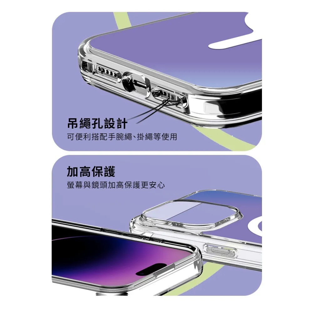avana COSMIC 炫彩 支援Magsafe 磁吸式 防摔殼 保護殼 手機殼 iPhone 15 Pro Max-細節圖7