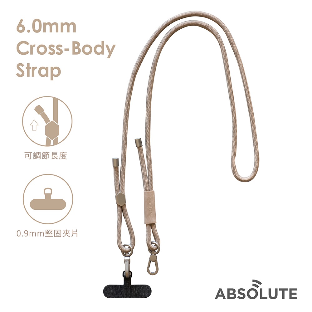 ABSOLUTE 6.0 mm 極簡 百搭 手機 掛繩 揹繩 轉接片 iPhone 15 14 13 12-細節圖4