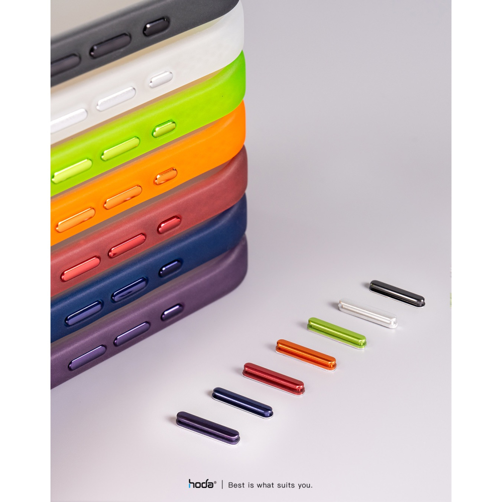 Hoda 彩石 柔石 手機殼 保護殼 替換 金屬 按鍵 按鍵組 適用 iPhone 15 Plus Pro Max-細節圖5