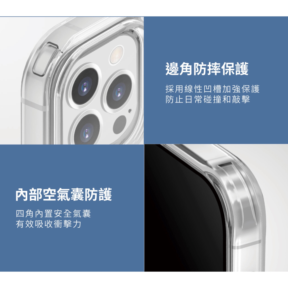 UNIQ Lifepro Xtreme 透明 防摔殼 手機殼 保護殼 iPhone 15 Plus Pro Max-細節圖4