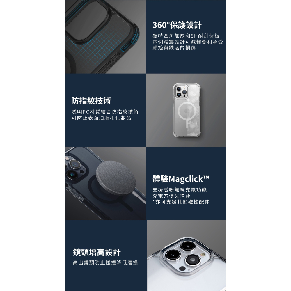UNIQ Combat 支援 Magsafe 防摔殼 手機殼 保護殼 iPhone 15 Plus Pro Max-細節圖4