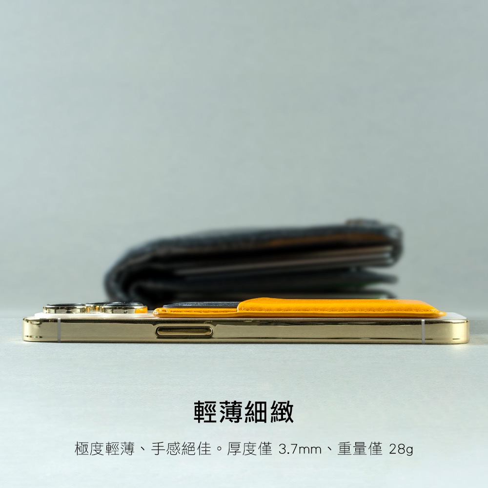 alto 磁吸式 輕薄 皮革 卡套 支援 MagSafe 適用 iPhone 15 14 13 12-細節圖8