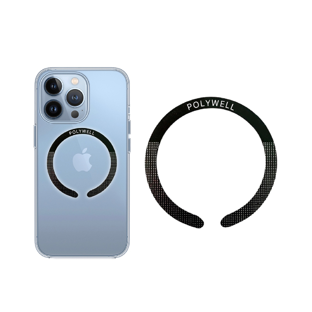 POLYWELL 引磁環 磁吸貼片 引磁片 支援 MagSafe 適 iPhone 15 14 13 12 安卓-細節圖2