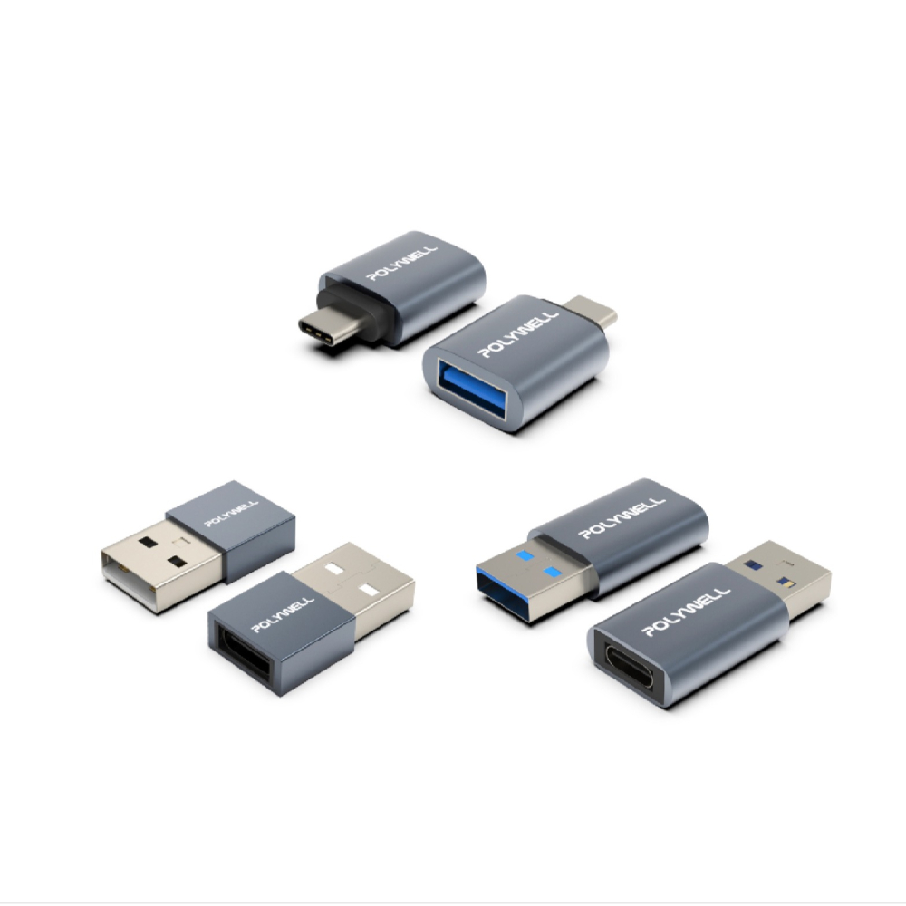 POLYWELL USB 2.0 Type-A轉Type-C 轉接頭 轉接器 適 MacBook Windows-細節圖2