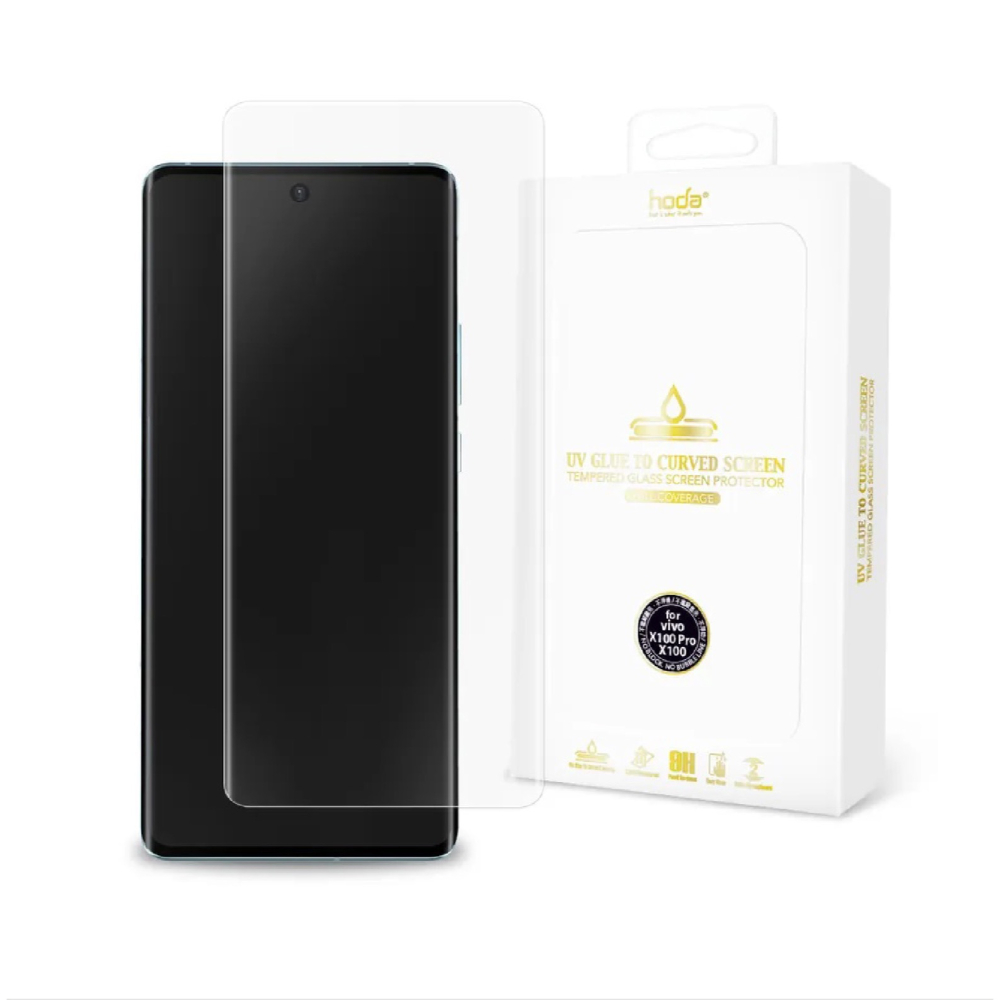 hoda 3D 亮面 UV 玻璃貼 保護貼 螢幕貼 防刮貼 9H 適用 vivo X100 Pro-細節圖2