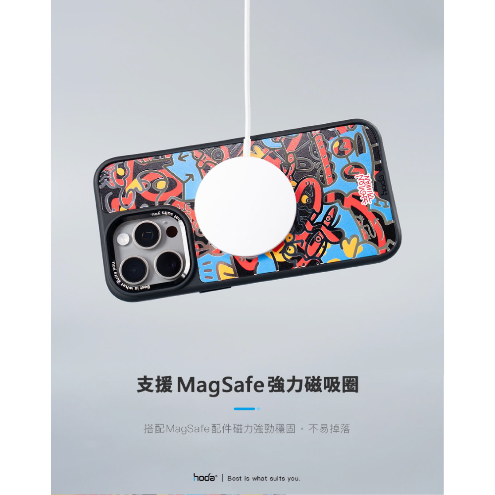 hoda 米豆 彩繪 插畫 軍規 手機殼 保護殼 防摔殼 適用 iPhone 15 Plus Pro Max-細節圖6