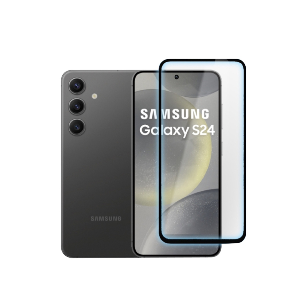 膜力威 9h 德國萊茵 抗藍光 2.5D 手機 保護貼 玻璃貼 SAMSUNG Galaxy S24 Ultra-細節圖2
