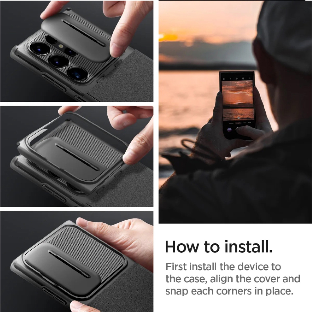 Spigen SGP Optik 鏡頭 保護蓋 防摔殼 保護殼 手機殼 適 Galaxy S24 Ultra-細節圖7