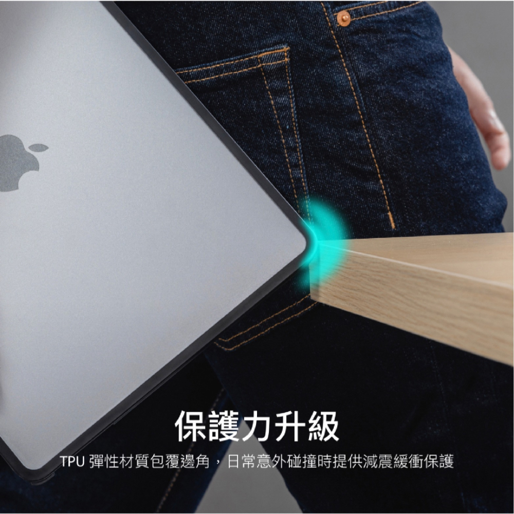 SwitchEasy 魚骨牌 雙料 筆電 保護殼 保護套 適 MacBook Air Pro M1 M2 M3-細節圖4