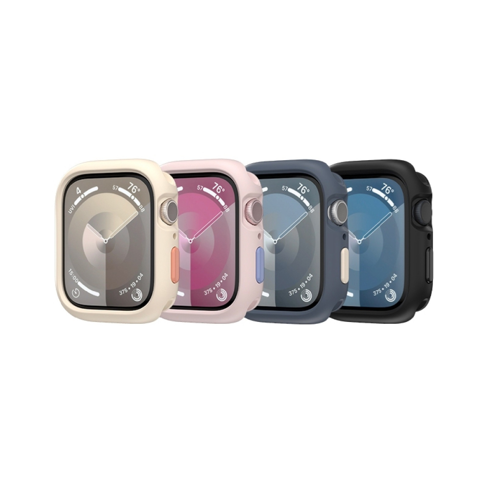 MAGEASY Skin 防水 抗汙 矽膠 保護殼 手錶殼 適用 Apple Watch 9 8 7 6 5 4 SE-細節圖2