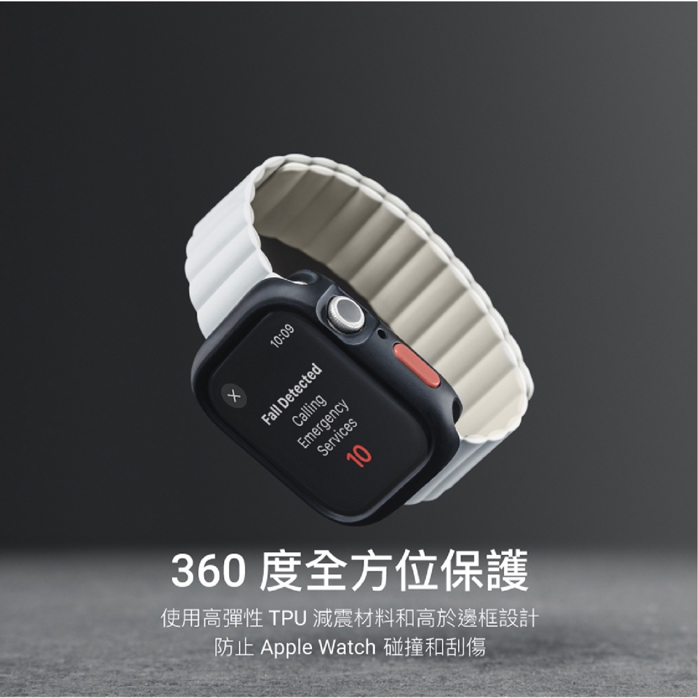MAGEASY Skin 防水 抗汙 矽膠 保護殼 手錶殼 適用 Apple Watch 9 8 7 6 5 4 SE-細節圖4