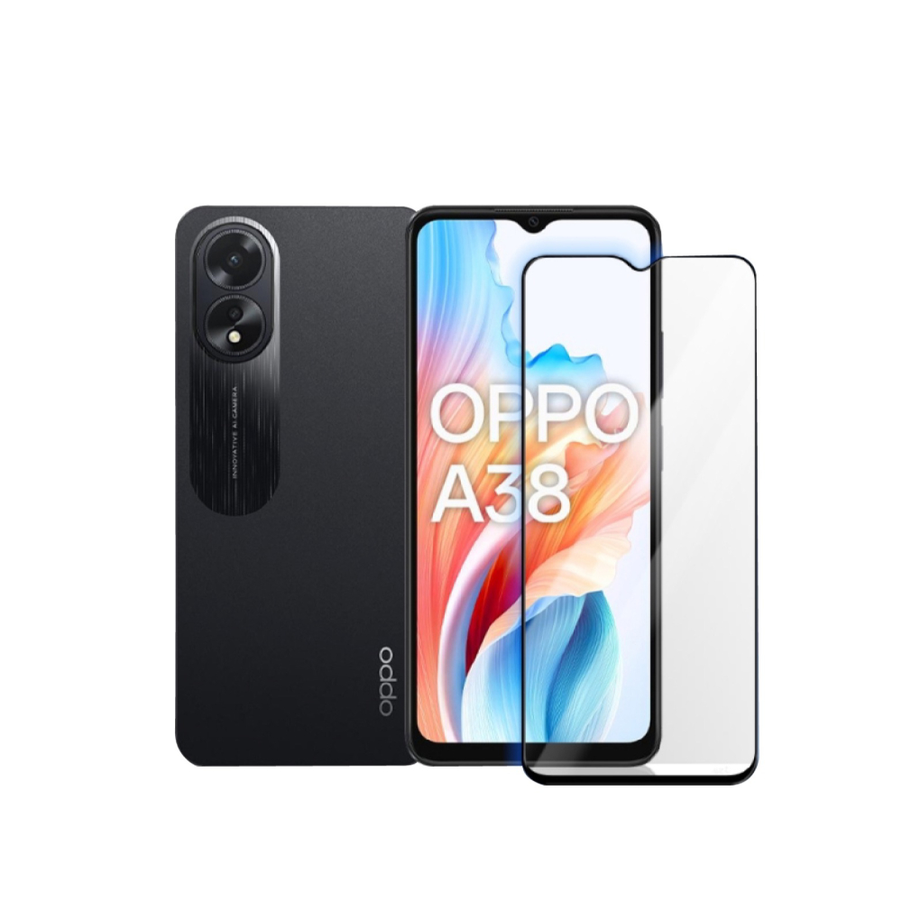 膜力威 滿版 2.5D 抗藍光 手機 保護貼 螢幕貼 玻璃貼 防刮貼 適用 OPPO A38-細節圖2
