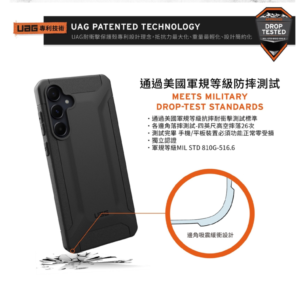 UAG 耐衝擊 防摔殼 保護殼 手機殼 支援 NFC 適 SAMSUNG Galaxy A55 A35 5G-細節圖4
