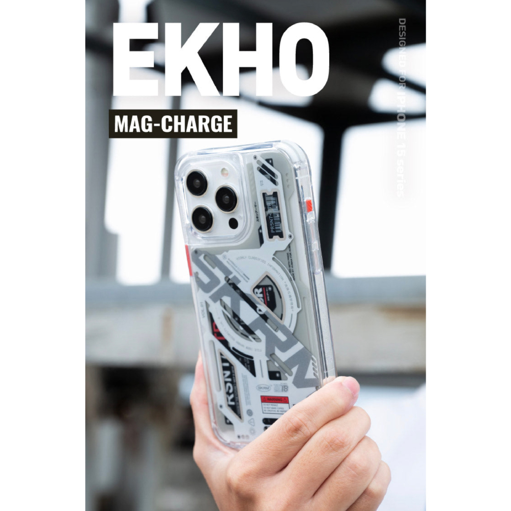 Skinarma EKHO 透明 手機殼 保護殼 防摔殼 支援 MagSafe 適 iPhone 15 Pro Max-細節圖3