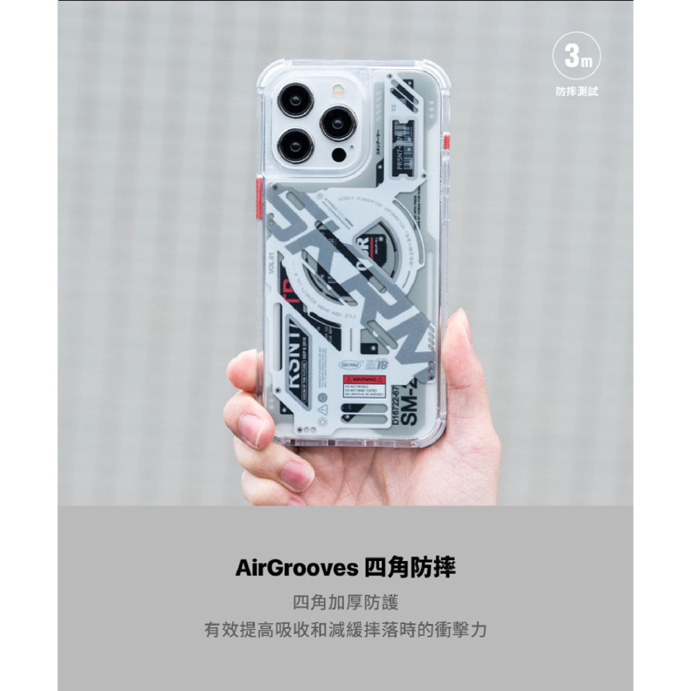 Skinarma EKHO 透明 手機殼 保護殼 防摔殼 支援 MagSafe 適 iPhone 15 Pro Max-細節圖5