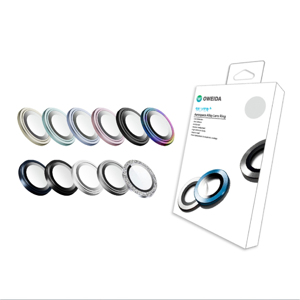 Oweida 星耀 鋁金屬 鏡頭貼 保護貼 保護鏡 鏡頭保護蓋 適 iPhone 15 Plus Pro Max-細節圖2