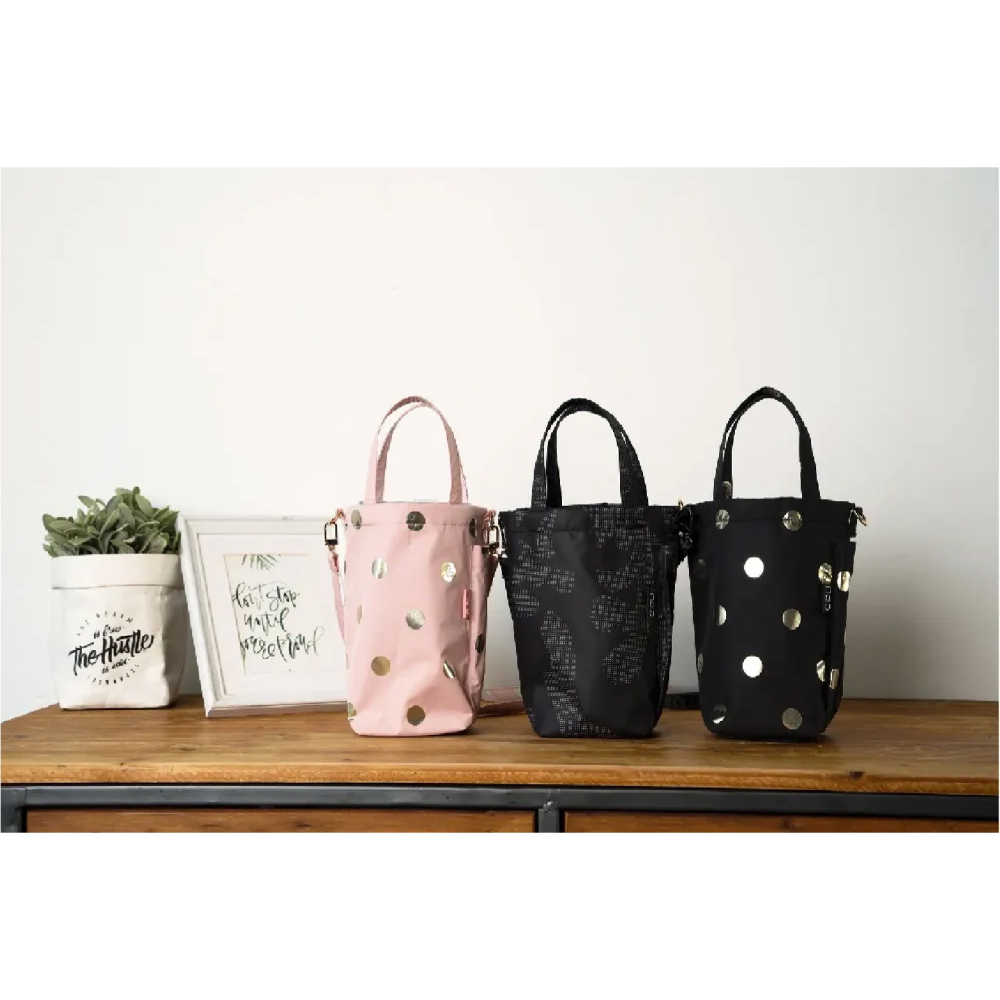 Airy 時尚 飲料袋 收納袋 手提袋 小包包 側背包 手提包 適 冰霸杯 保溫杯 環保杯 水壺-細節圖3