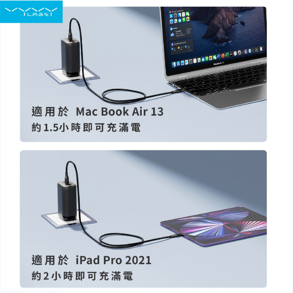 VYVYLabs Type-C 60W 快充線 充電線 數據線  iPhone 15 Plus Pro Max S24-細節圖6
